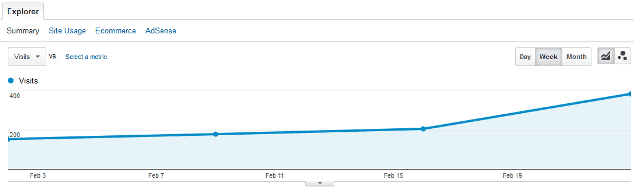 pinterest google analytics for february