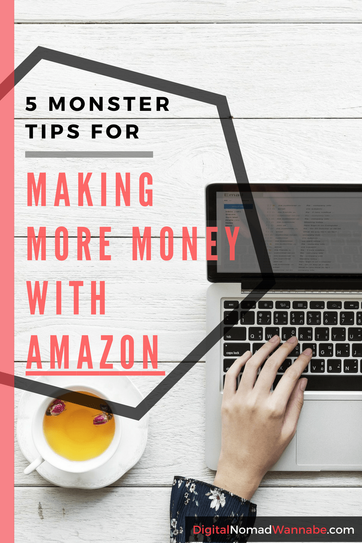 Get my awesome monster tips on how to make more money with Amazon. Find out how to grow Amazon income with my 5 monster tips for success. You’ll get all my learnings and teaching on how to make money faster and easier with Amazon Affiliates. #AffiliateMarketing #AmazonAffiliate #MakeMoneyOnline #MakingMoneyFromBlogging #FreeTraining