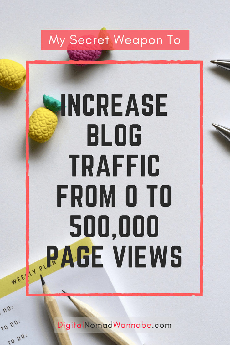 Here’s my secret weapon that you can use to go from ZERO to 500,000 page views. Everything you need to know about optimising your SEO strategy to boost your website traffic. Optimise your blog for SEO easily and quickly with my process. #GrowingBlogTraffic #SEO #OrganicSearch #MakeMoneyOnline