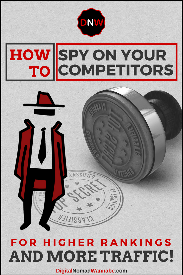 How To Spy On Your Competitors For Higher Rankings And More Traffic! Want more traffic? Better search engine rankings? Learn how to spy on your competitors to find these opportunities! #SEO Tips #Grow You rBlog #Making Money From Blogging