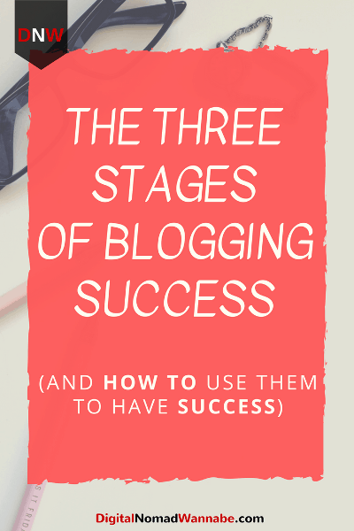 The Three Stages Of Blogging Success. Learn how to be more successful quicker. #GrowYourBusiness #SuccessStrategies #MakeMoneyOnline #MakingMoneyFromBlogging #FreeTraining