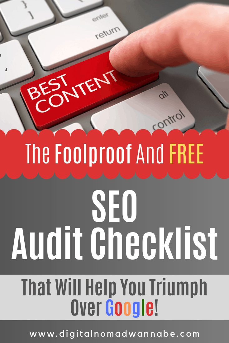 This awesome free tutorial on how to do your own #SEOAudit can be done by ANYONE. Get my free SEO Audit Checklist that lets you check all the important SEO elements of your blog to look for improvements. Full step by step instructions on how to review and audit your own website. My case study site using this posted an annual increase in organic search traffic of 93.3% and now I&#39;m giving my SEO Audit Process away for FREE. #SEO #SEOAudit #AuditYourBog | SEO101 | Best SEO | Free Tutorial