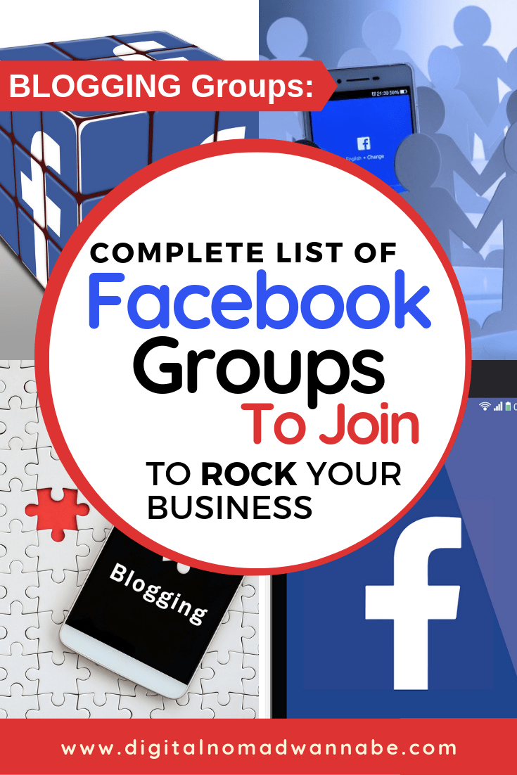 Welcome to the Complete list of Facebook Groups for Bloggers Whether you’re a new blogger or seasoned, we all need support. In this post I’ll not only share the greatest list of Facebook groups for link building, SEO support, Collaborations and niche specific support, but I’ll also explain  The benefits of Facebook Groups  The downsides  What to look for in a great Facebook Group  Why you should start your own Facebook Group #Facebook Blog Support #Blogging |Support Network